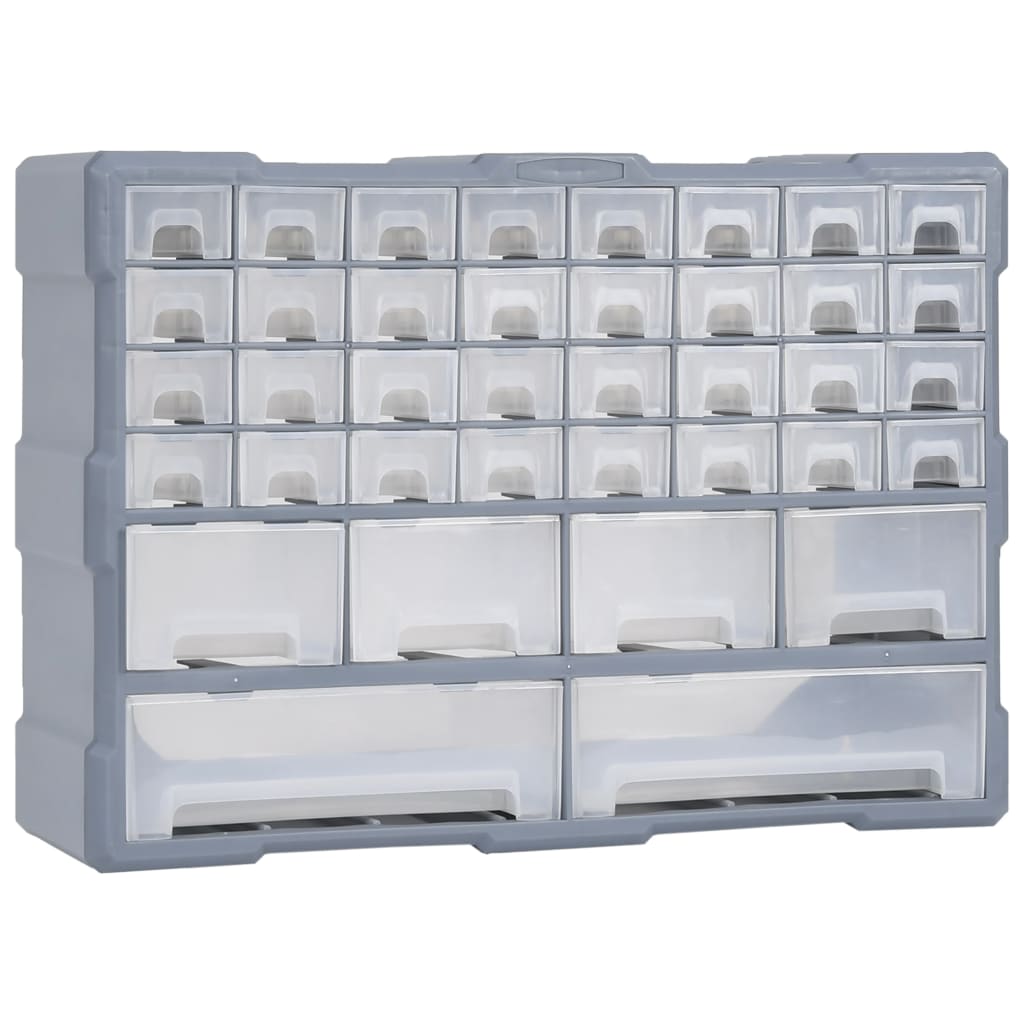 Caixa organizadora com 38 gavetas 52x16x37,5 cm