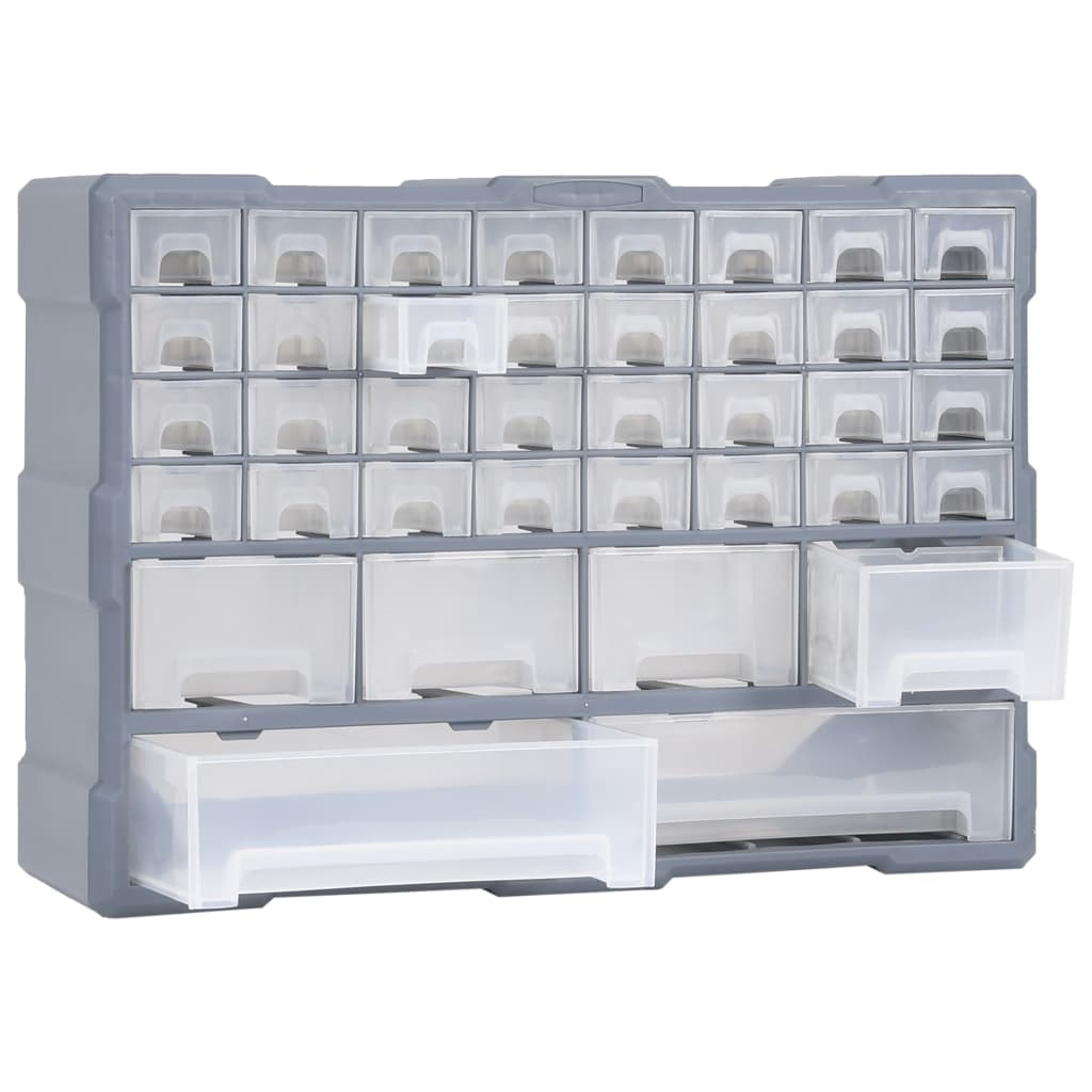 Caixa organizadora com 38 gavetas 52x16x37,5 cm