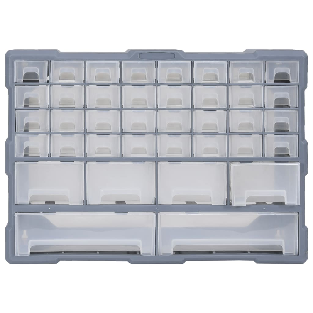 Caixa organizadora com 38 gavetas 52x16x37,5 cm