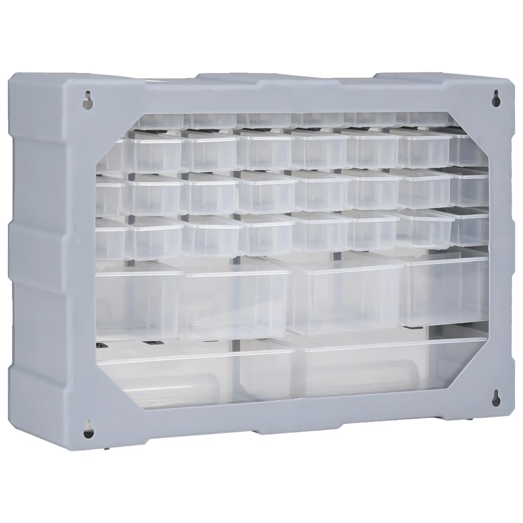 Caixa organizadora com 38 gavetas 52x16x37,5 cm