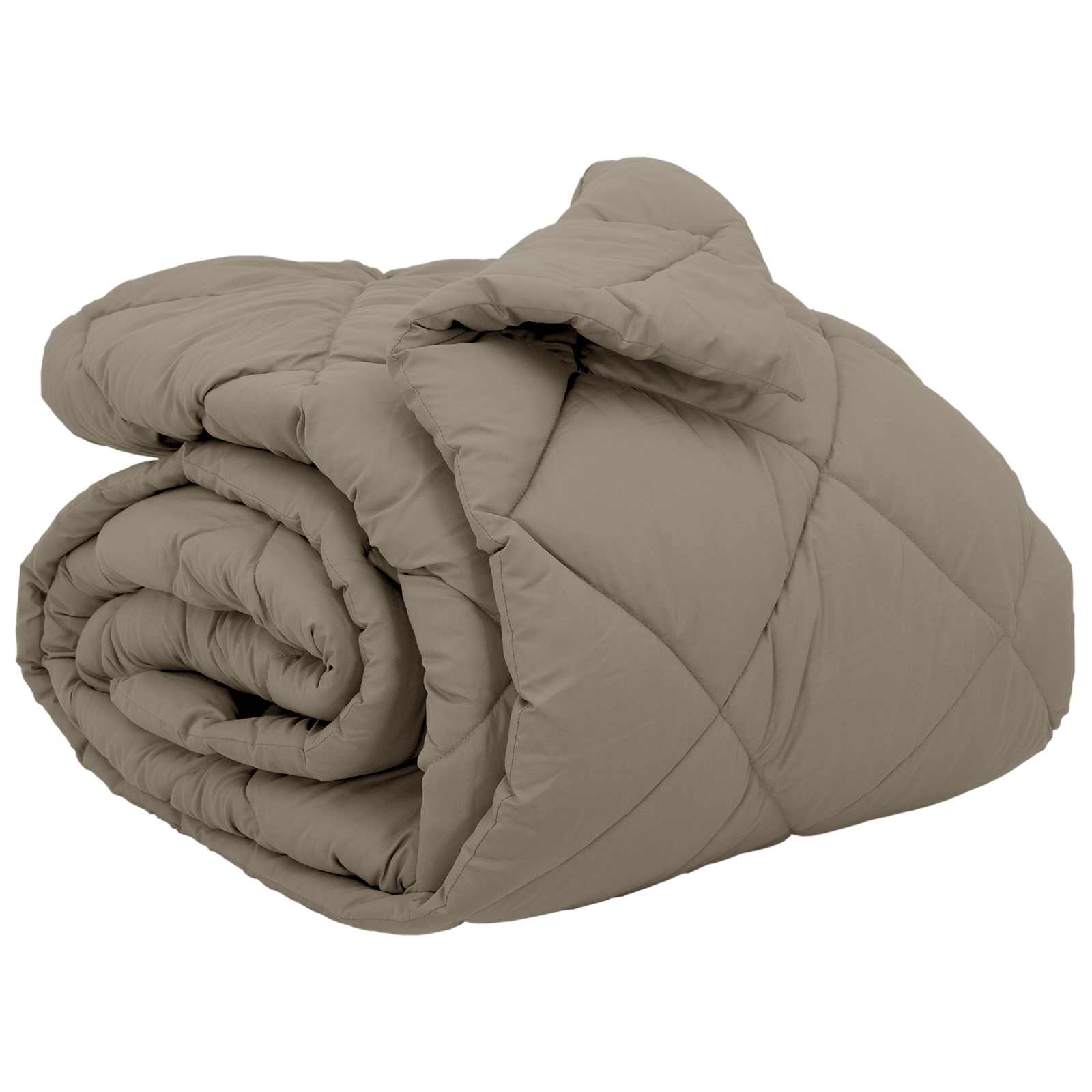 Edredom de inverno 220 x 260 cm 450 gsm cinzento-claro