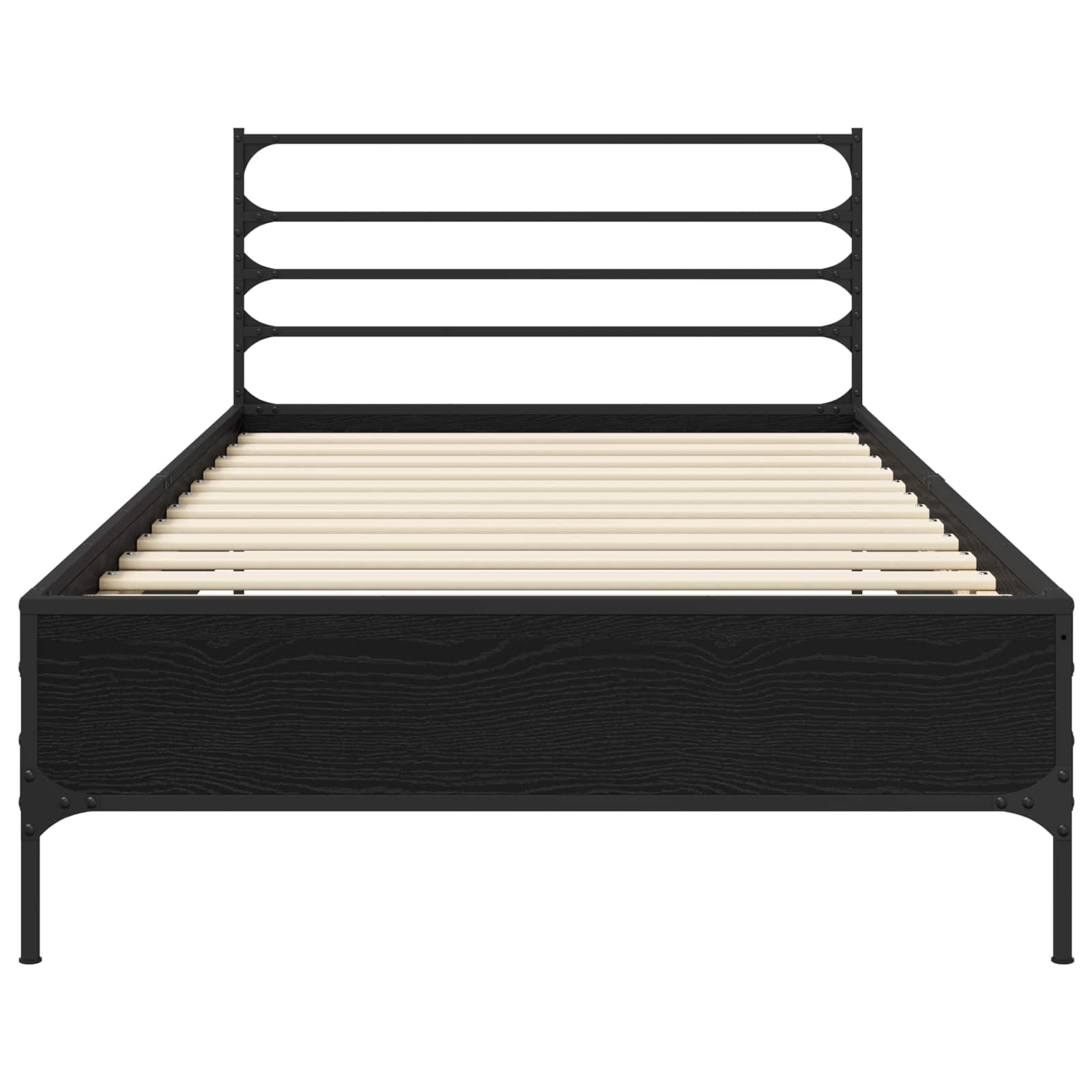 Estrutura da cama carvalho preto 80 x 200 cm