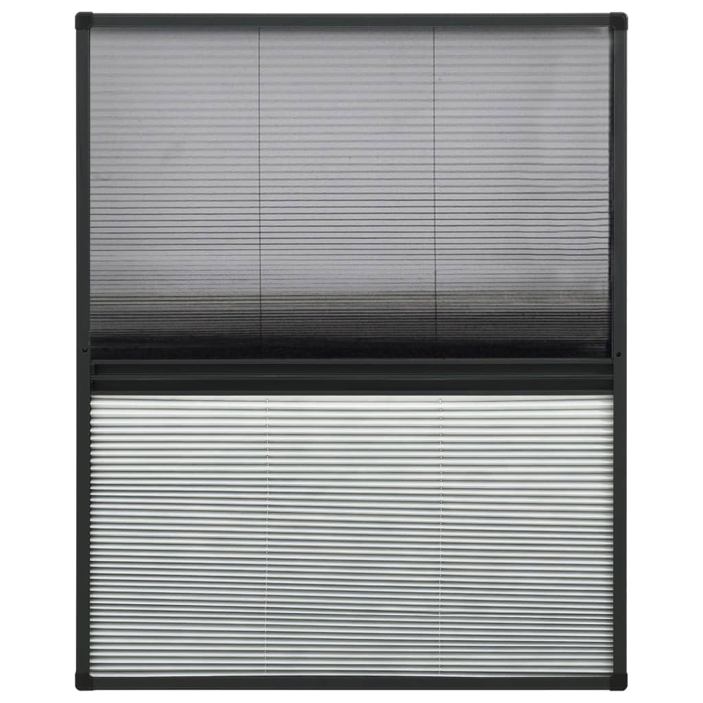 Tela anti-insetos plissada janela c/ quebra-luz alum. 80x100cm