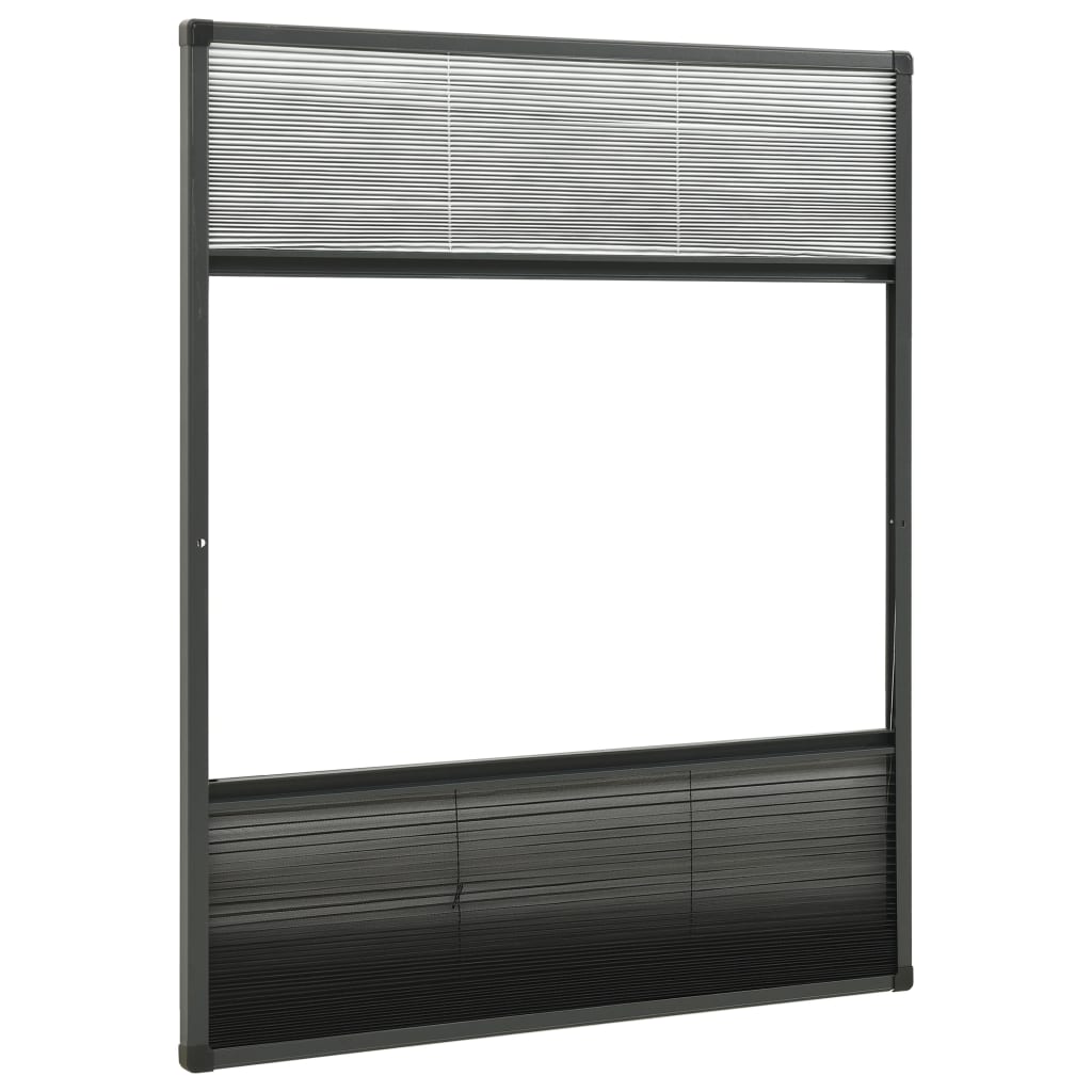 Tela anti-insetos plissada janela c/ quebra-luz alum. 80x100cm