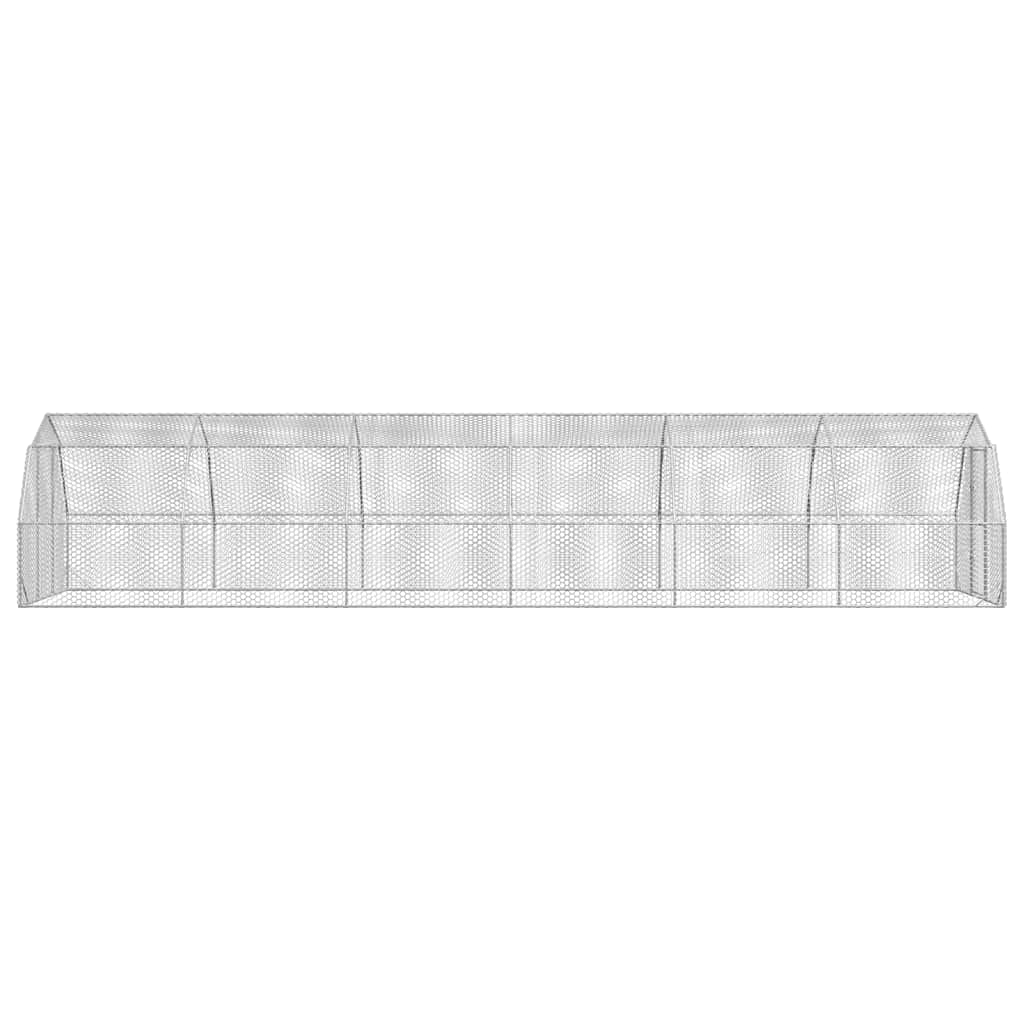 Corrida de galinhas 2,5x12x2,25 m aço galvanizado