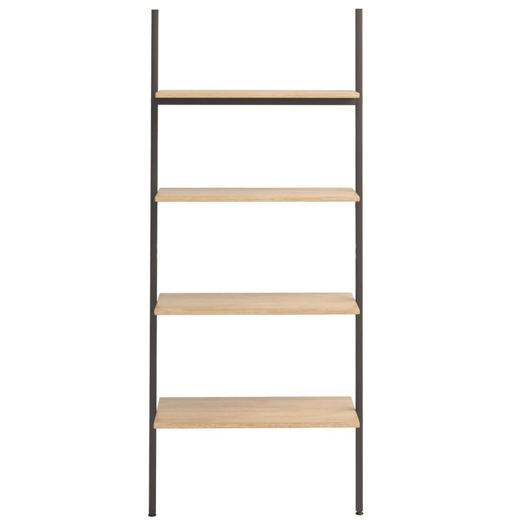 Unidade 4 prateleiras 64x34x150,5 cm castanho-claro e preto