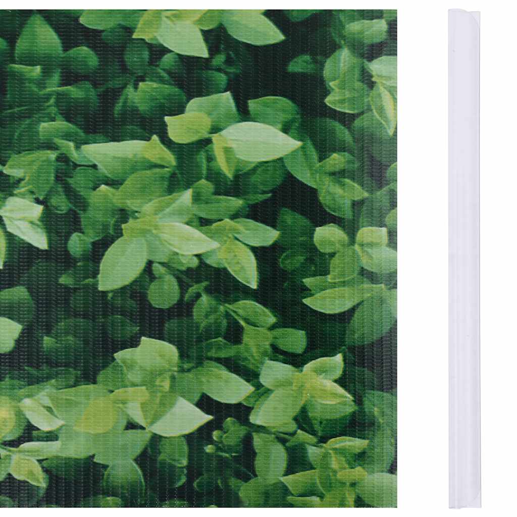 Painel de privacidade para jardim 35x0,19 m PVC verde