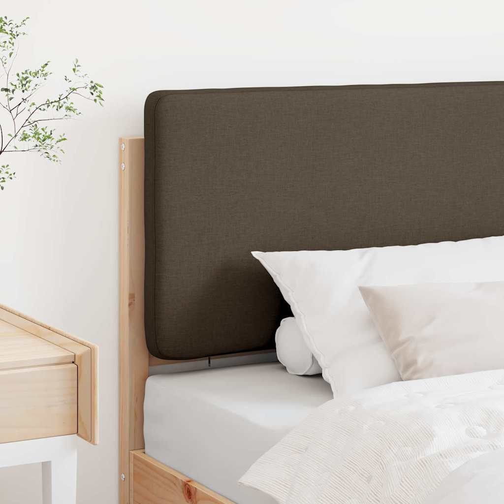 Cabeceira estofada com cabeceira marrom e taupe 75 cm