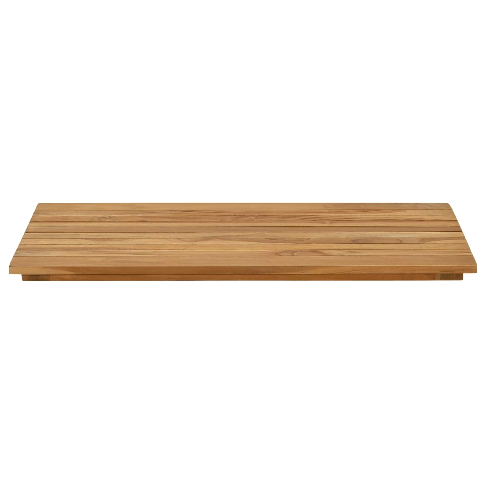 Tampo de mesa 80 x 40 x 3,5 cm retangular natural