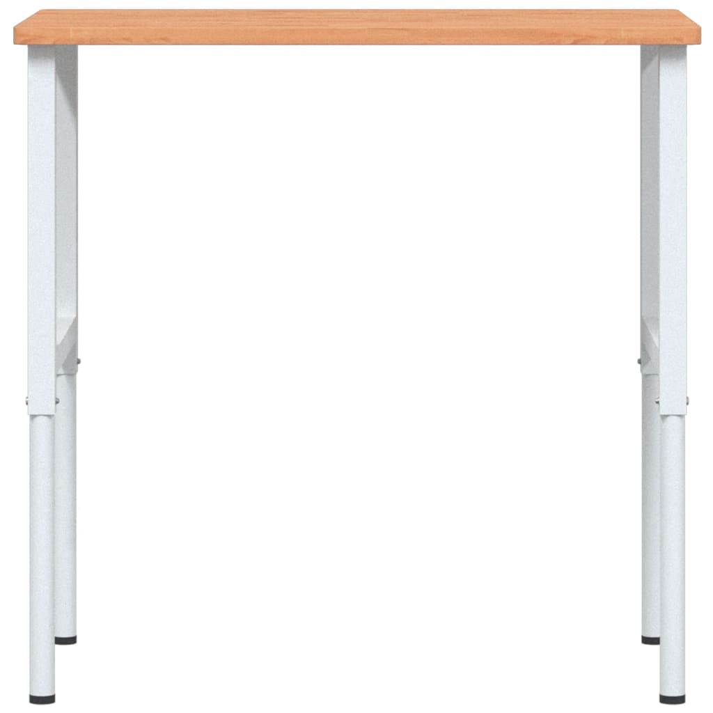 Bancada retangular 100x60x(71,5-98) cm madeira de faia maciça