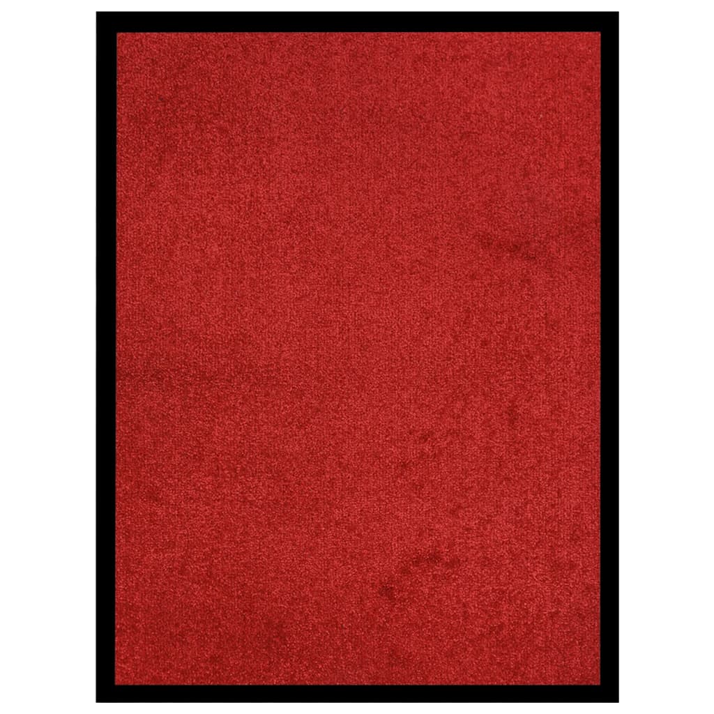 Tapete de porta 60x80 cm vermelho