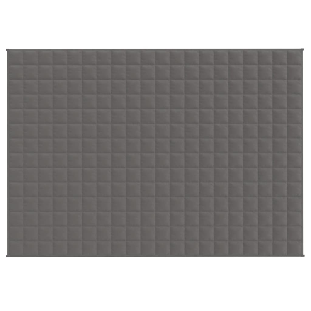 Manta pesada 10 kg 140x200 cm tecido cinza