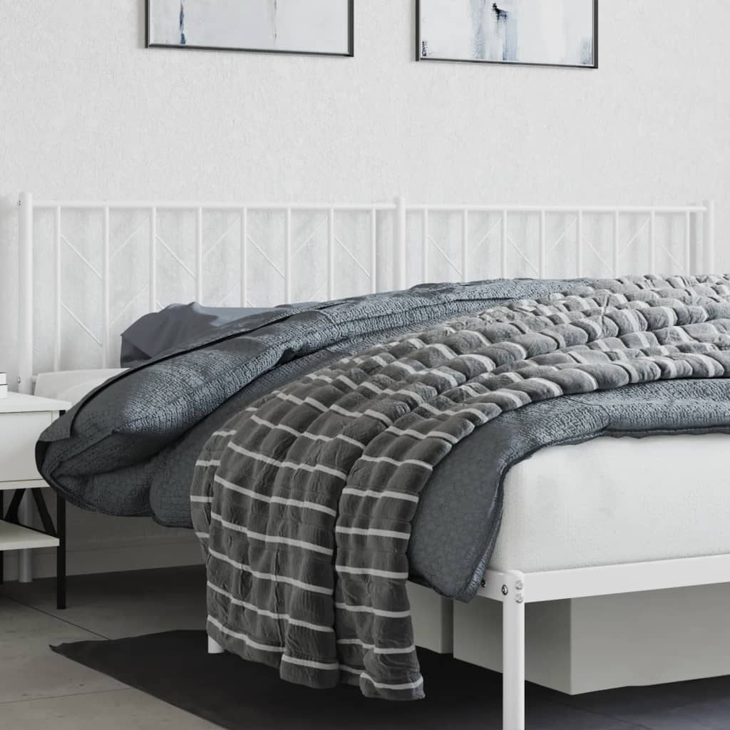 Cabeceira de substituição 200 cm metal branco