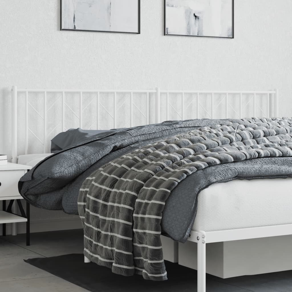 Cabeceira de substituição 200 cm metal branco