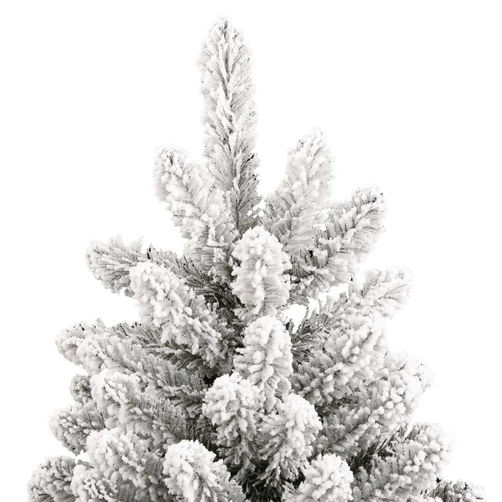 Árvore de natal artificial articulada c/ flocos de neve 270 cm