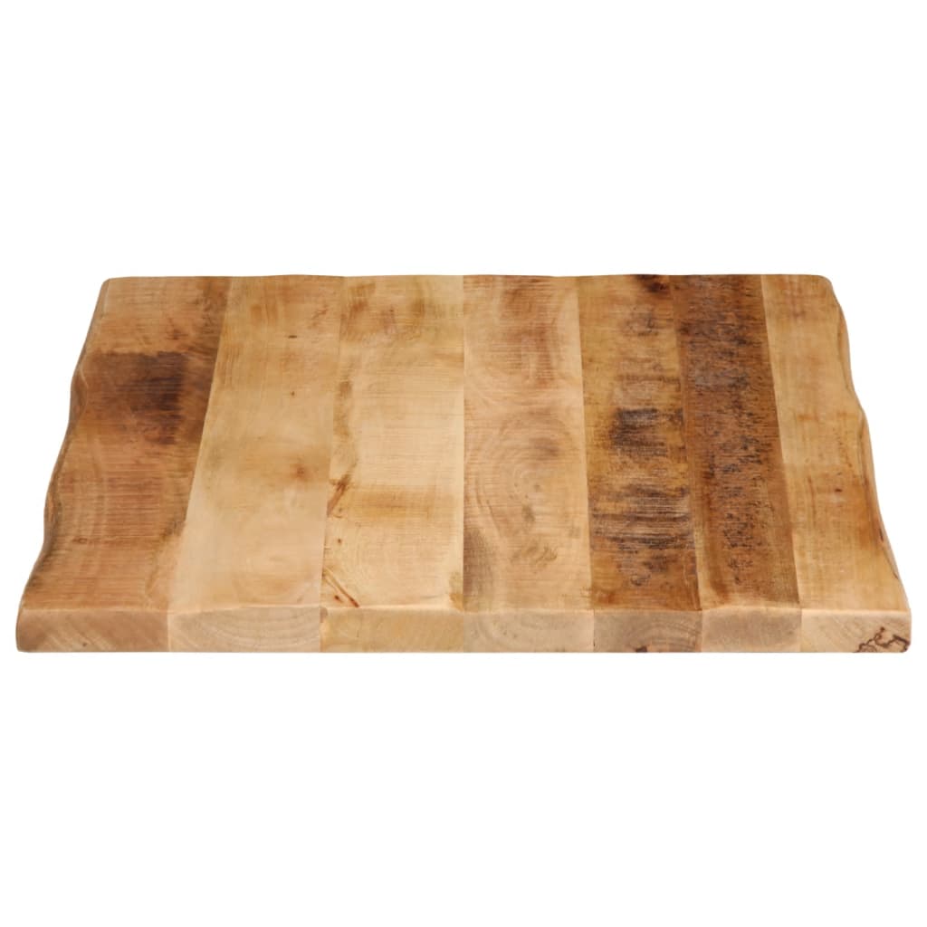 Tampo de mesa c/ borda viva 80x60x3,8cm mangueira áspera maciça