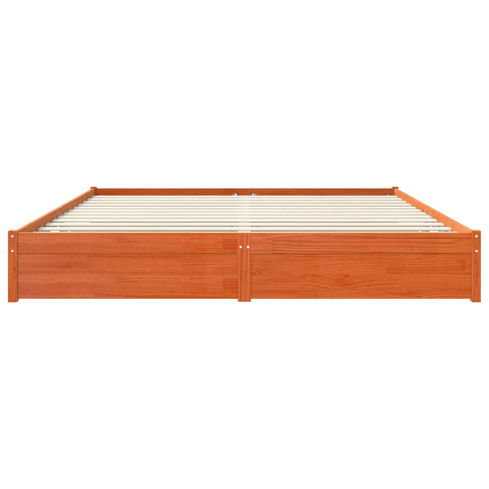 Estrutura da cama marrom cera 200 x 200 cm