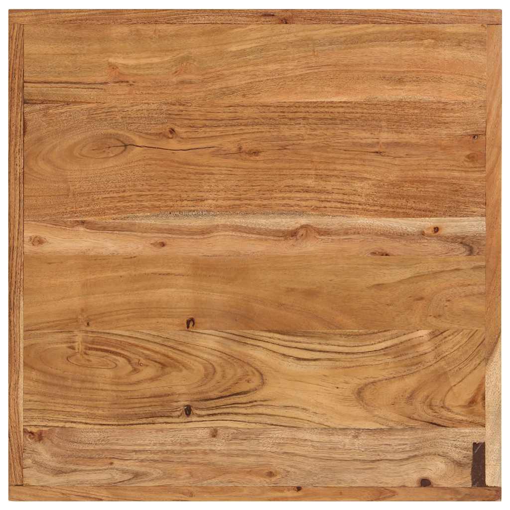 Mesa de bar 55x55x107 cm madeira de acácia maciça e ferro