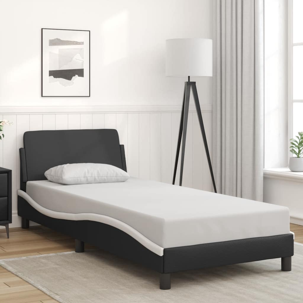 Estrutura de cama dover couro artificial 90x190cm