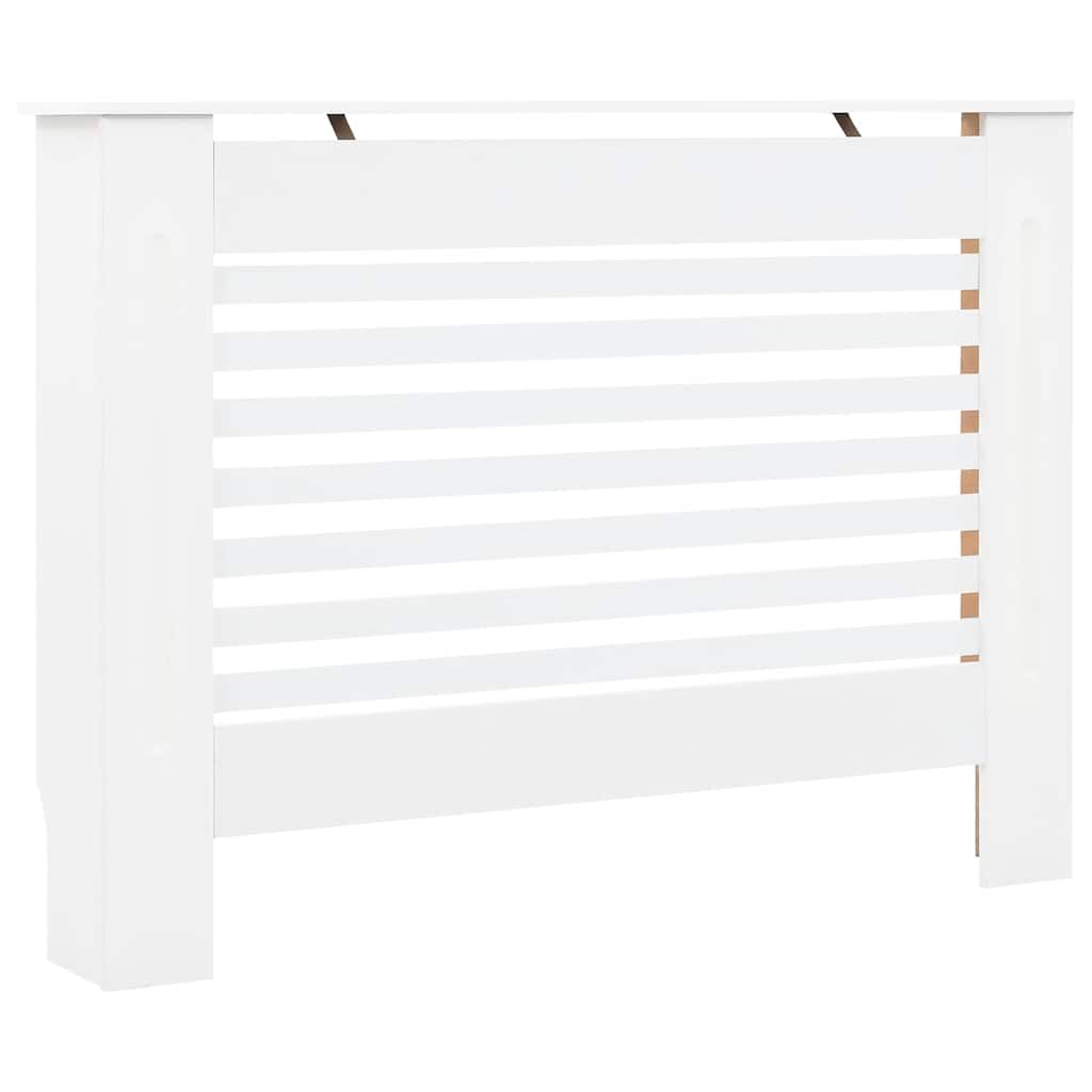 Coberturas de radiador 2 pcs 112x19x81,5 cm MDF branco