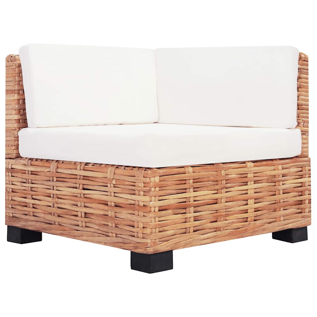 Conjunto de sofás 18 pcs vime genuíno