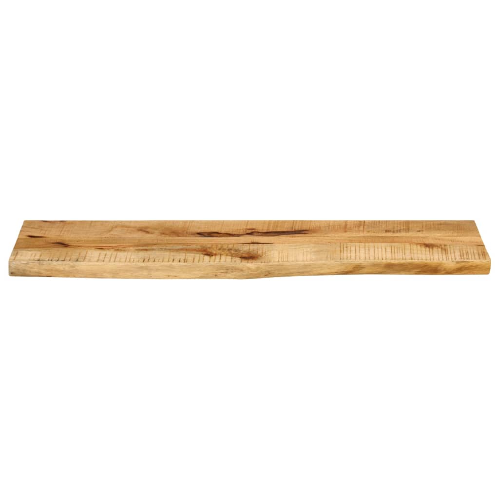 Tampo de mesa borda viva 110x30x2,5 cm mangueira áspera maciça