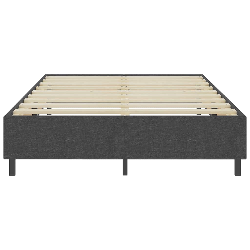 Cama boxspring 160x200 cm tecido cinzento