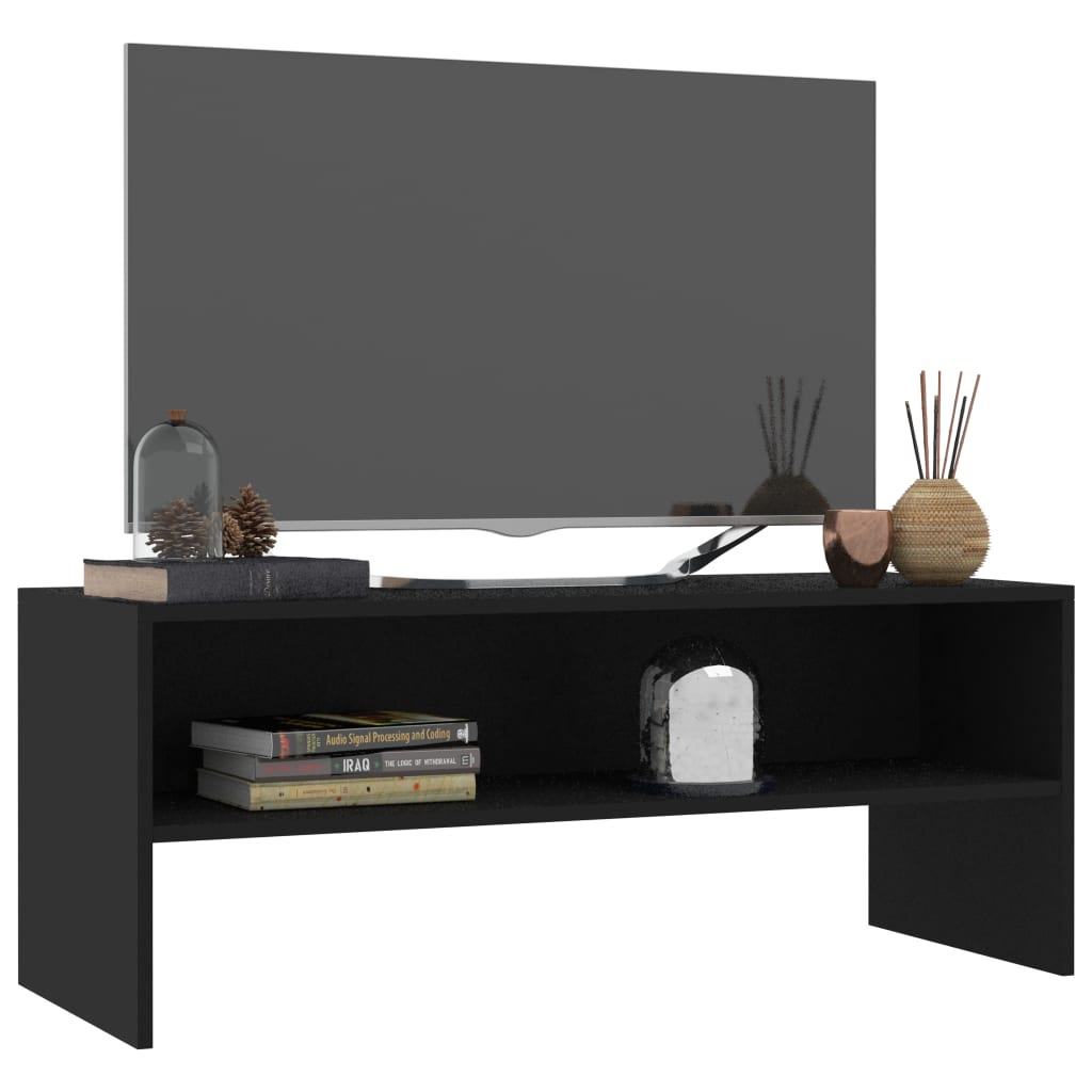 Móvel de TV 100x40x40 cm derivados de madeira preto