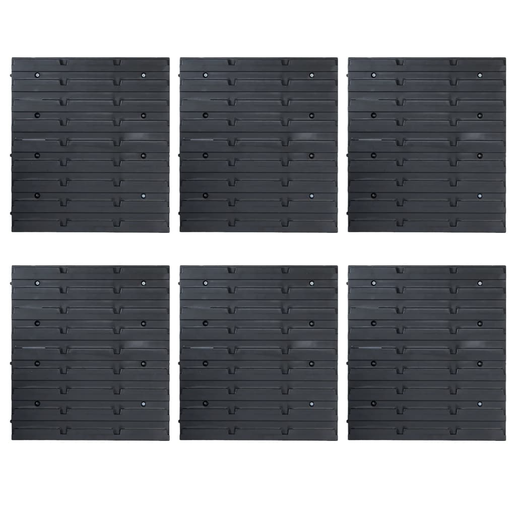 96 Pcs kit caixas arrumação com painéis parede vermelho e preto