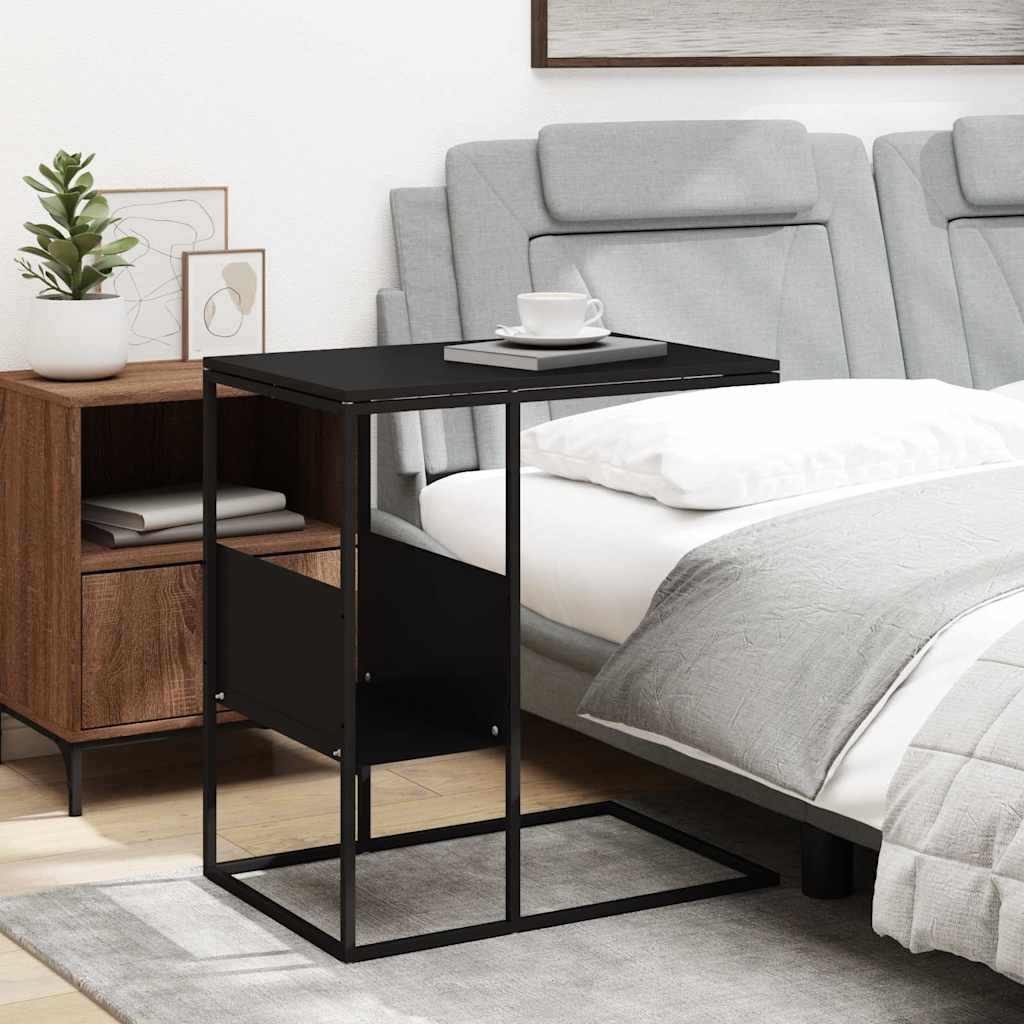 Mesa de apoio 55x36x59,5 cm derivados de madeira preto