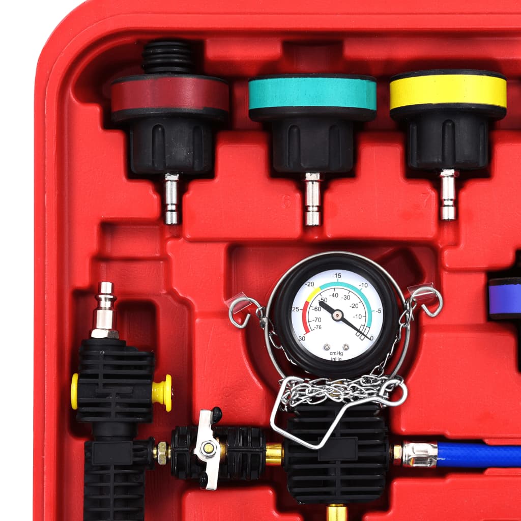 28 Pcs teste pressão sistema refrigeração e tampa do radiador