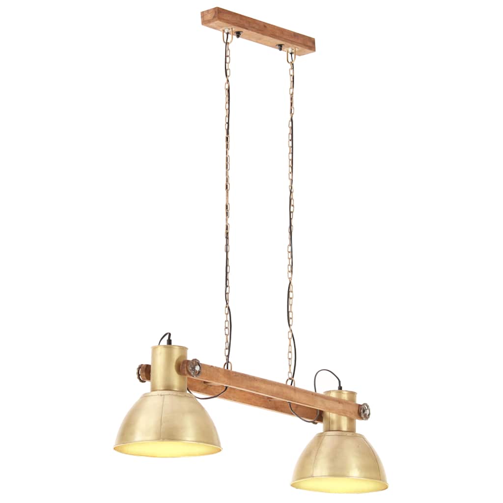 Candeeiro suspenso industrial 25 w 109 cm e27 bronze