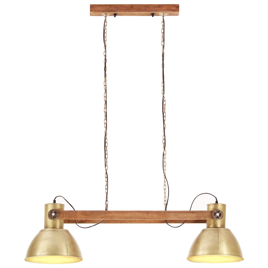 Candeeiro suspenso industrial 25 w 109 cm e27 bronze