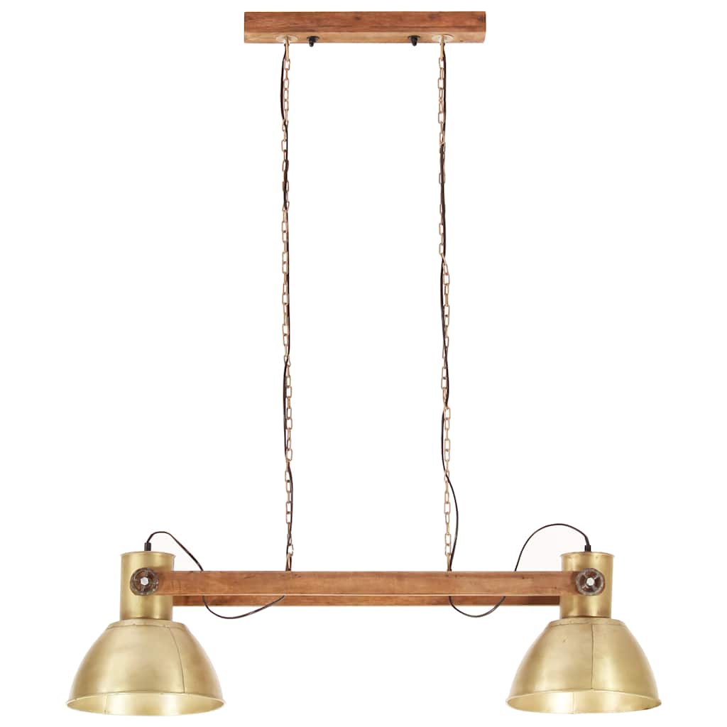 Candeeiro suspenso industrial 25 w 109 cm e27 bronze