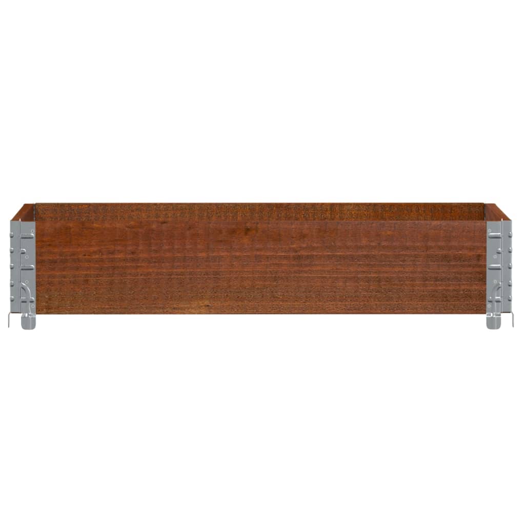 Colar para paletes 100x50 cm madeira de pinho maciça castanho