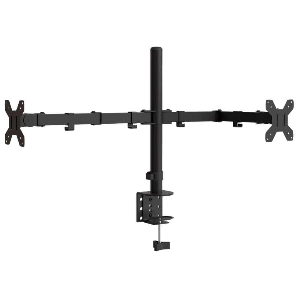 Suporte duplo para monitor vesa 75/100 mm aço preto
