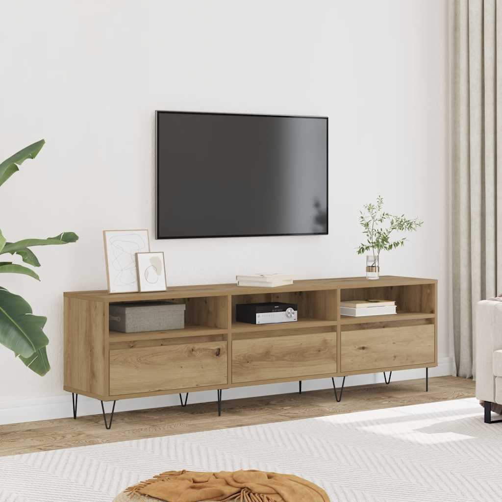 Móvel TV 150x30x44,5 cm derivados de madeira carvalho artisiano