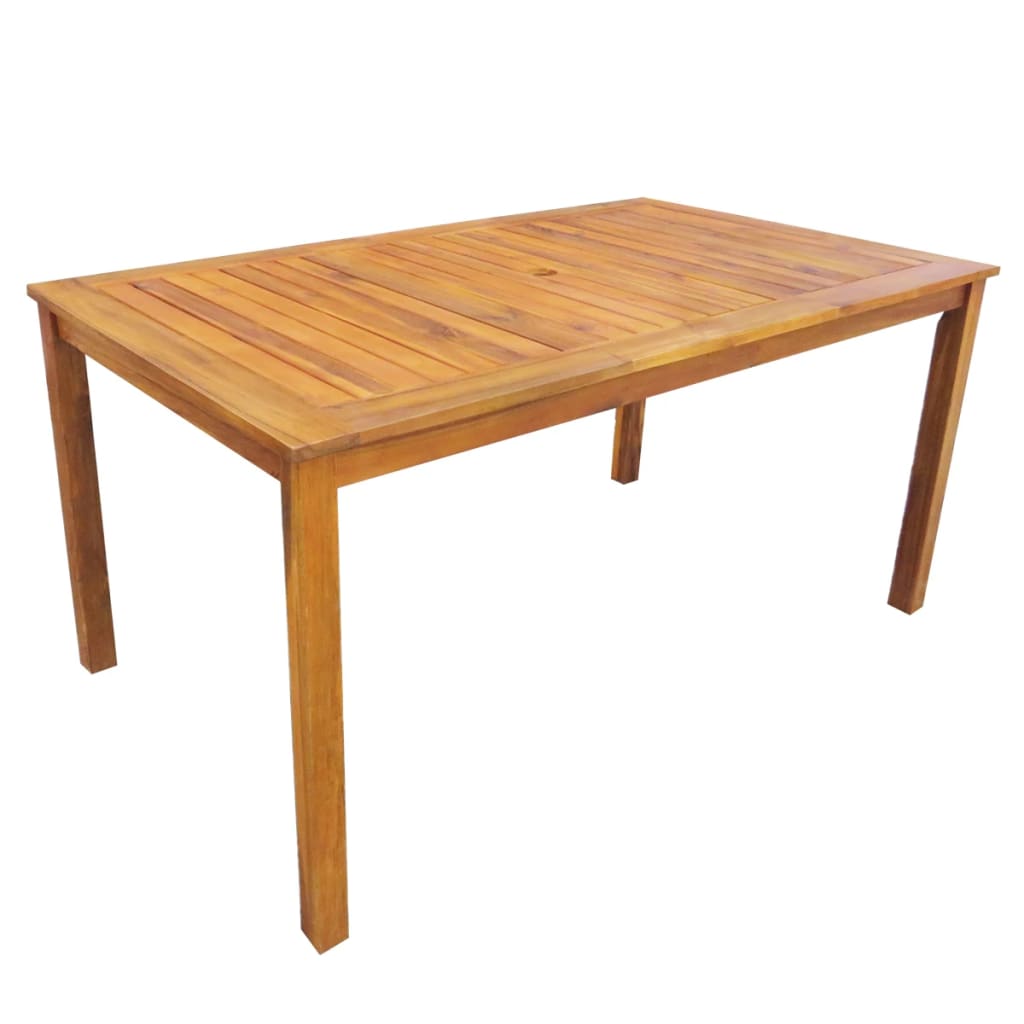 5 Pcs conjunto de jantar exterior madeira acácia maciça