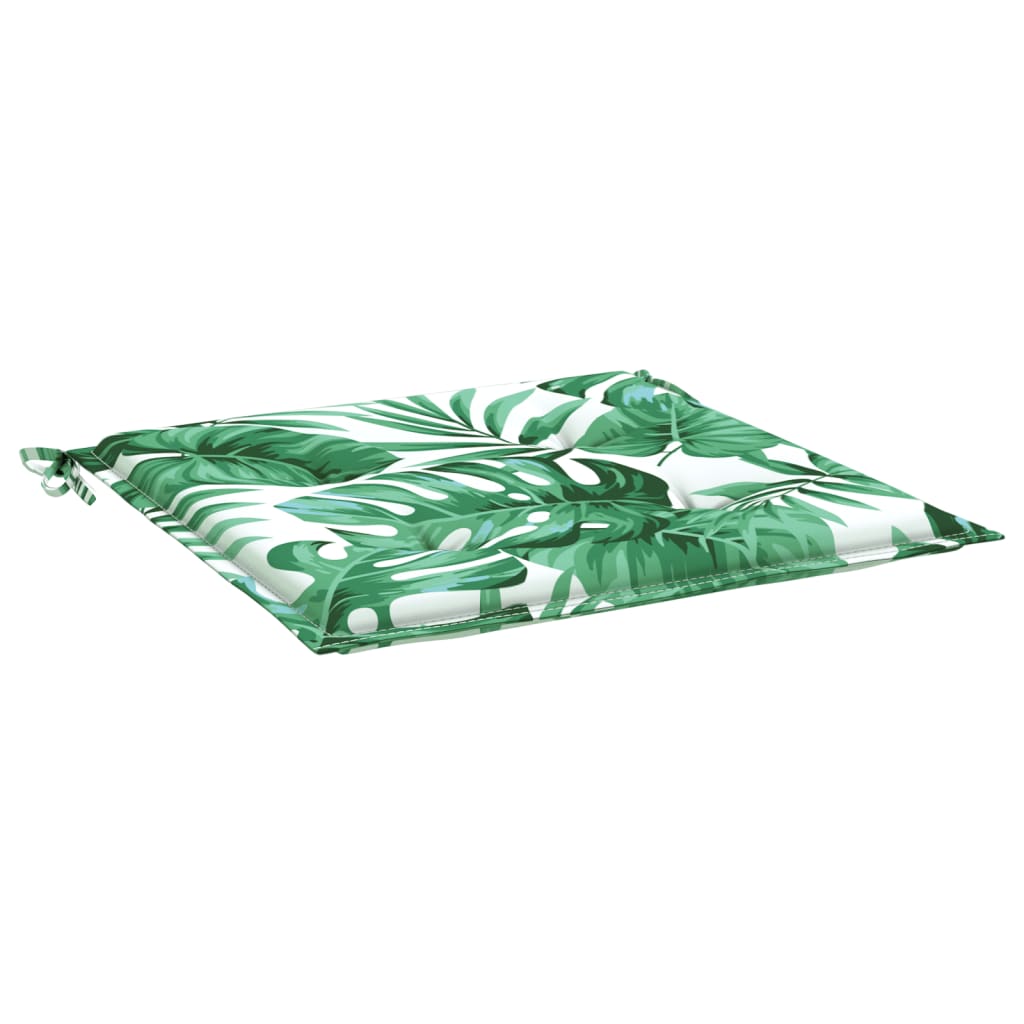 Almofadões p/ cadeira 4pcs 40x40x4cm tecido padrão folhas