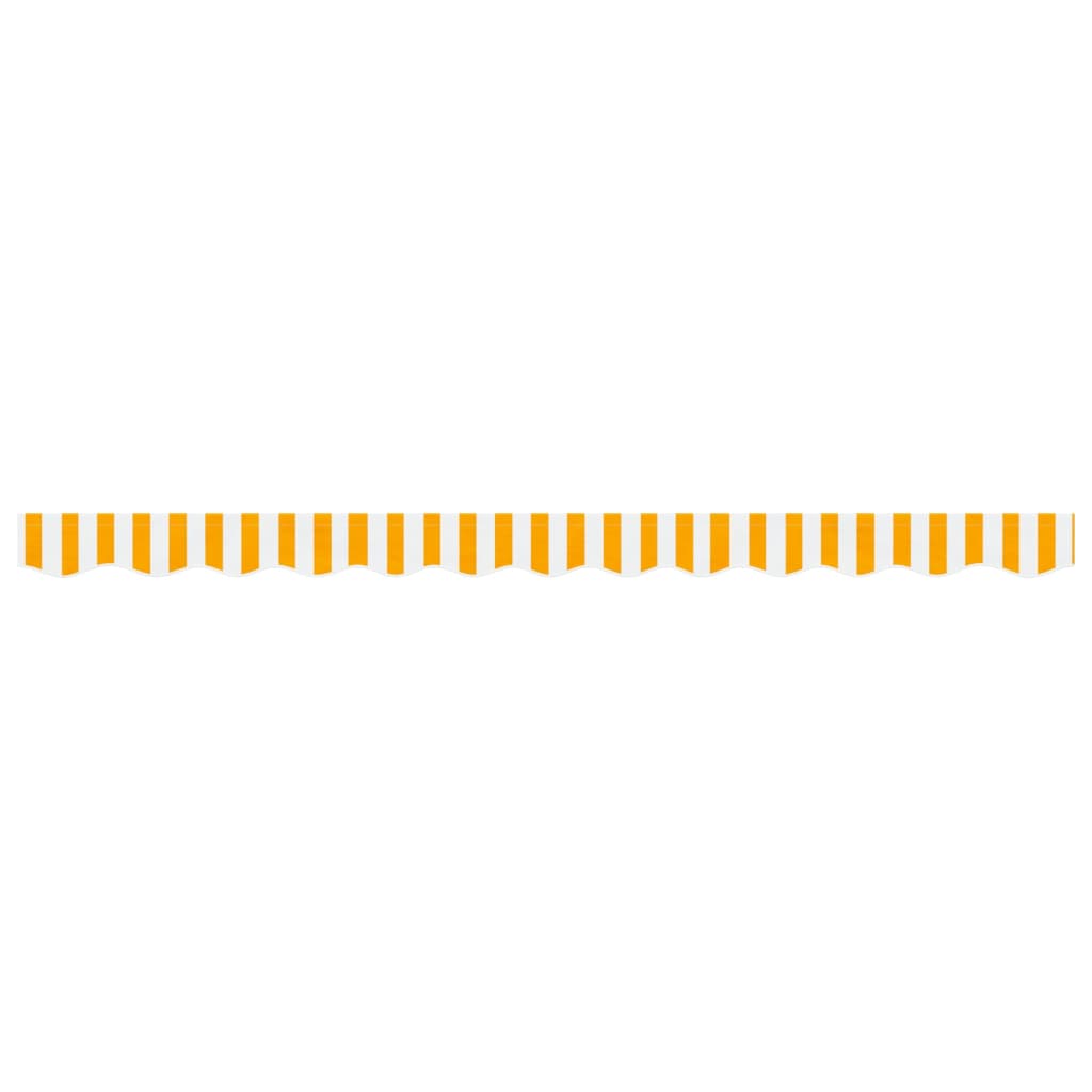 Tecido de substituição para sanefa de toldo 300 cm riscas amarelo/branco