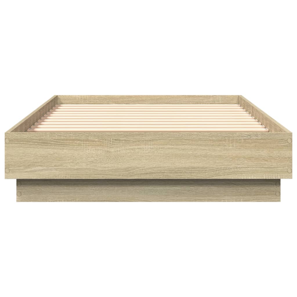Estrutura cama s/ colchão derivados de madeira carvalho sonoma