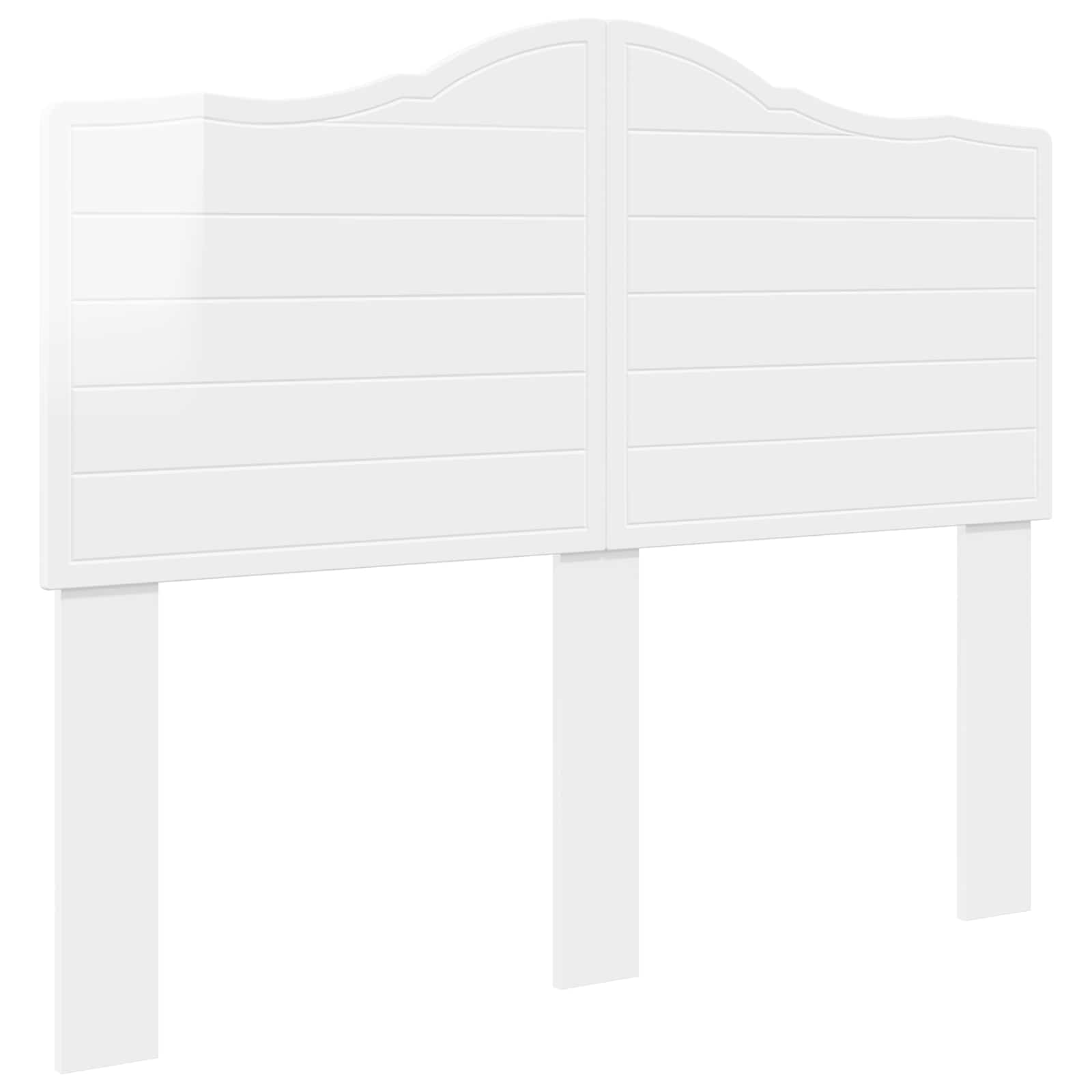 Cabeceira branco brilhante derivados de madeira