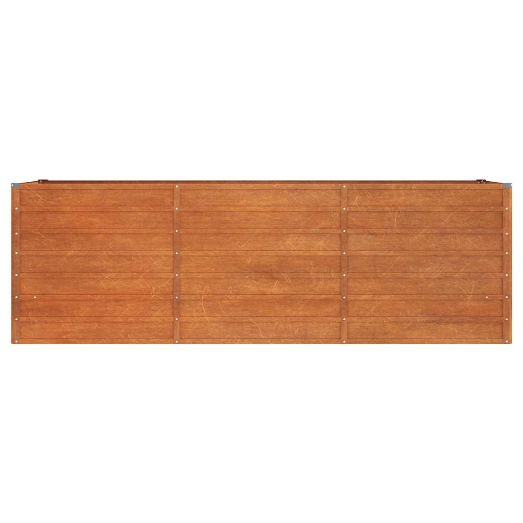 Canteiro de jardim 240x80x77 cm aço corten cor enferrujado