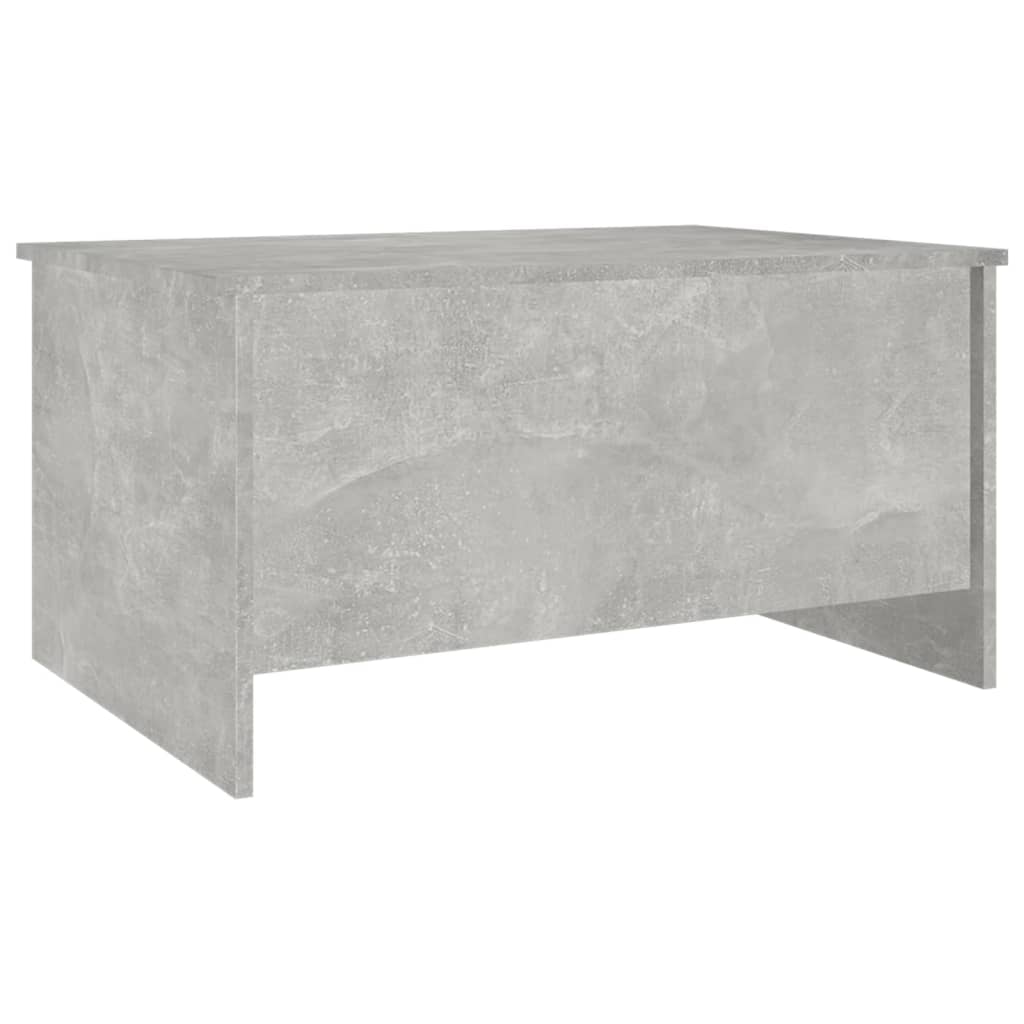 Mesa de centro 80x55,5x41,5cm madeira processada cinza cimento