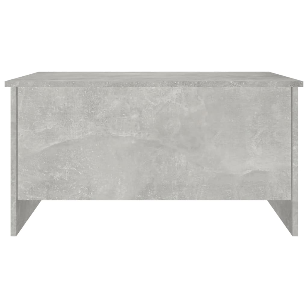 Mesa de centro 80x55,5x41,5cm madeira processada cinza cimento