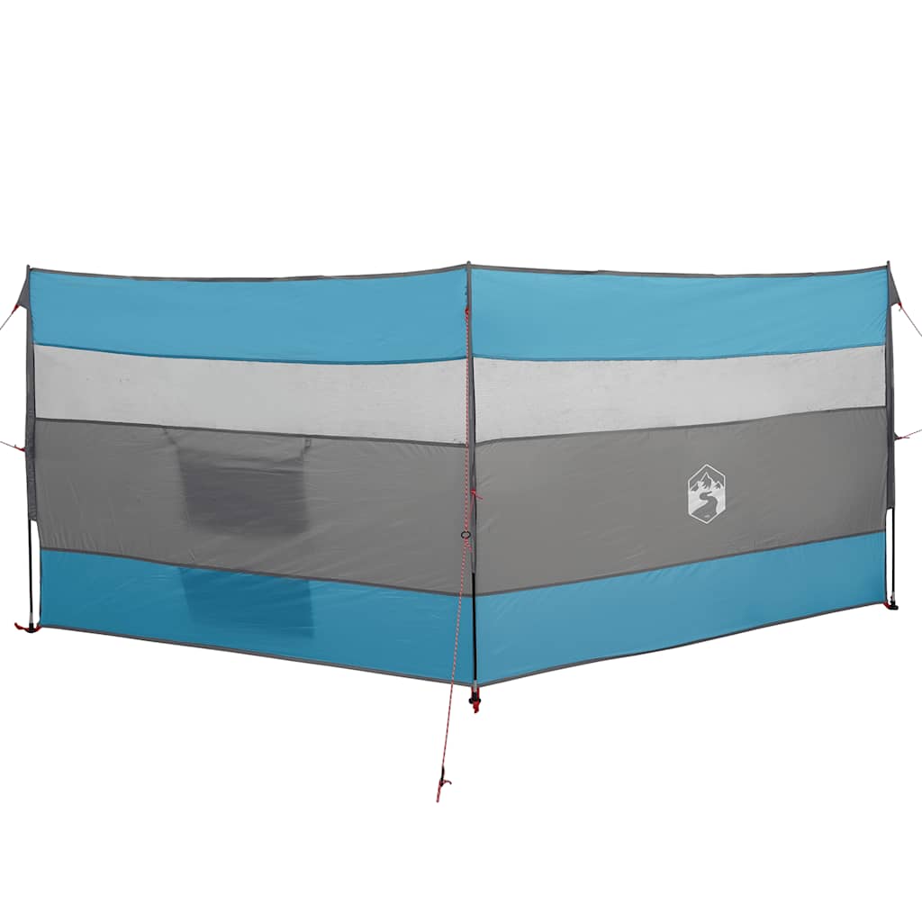 Corta-vento de campismo 340x130 cm impermeável azul