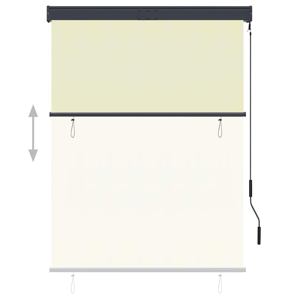 Estore de rolo para exterior 120x250 cm creme
