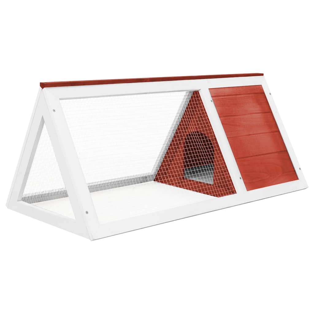 Gaiola para coelhos madeira vermelho