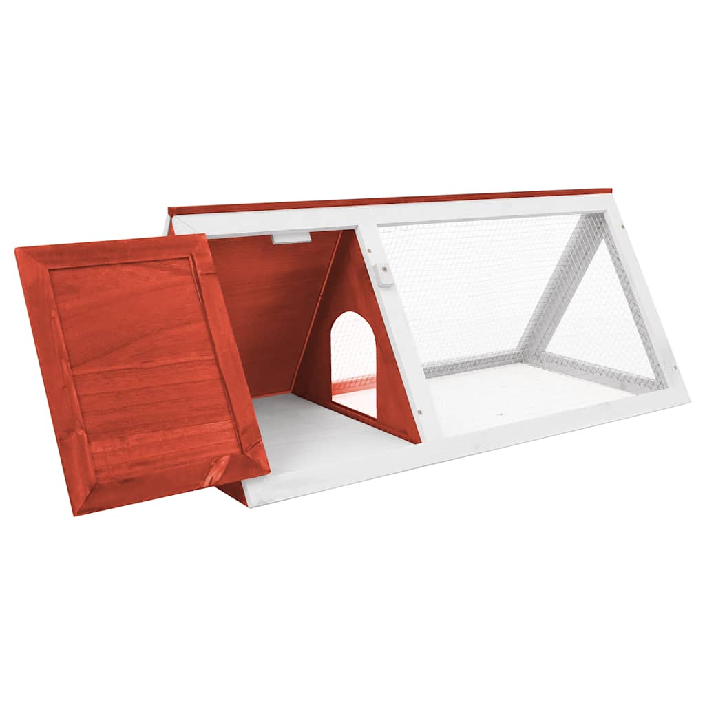 Gaiola para coelhos madeira vermelho