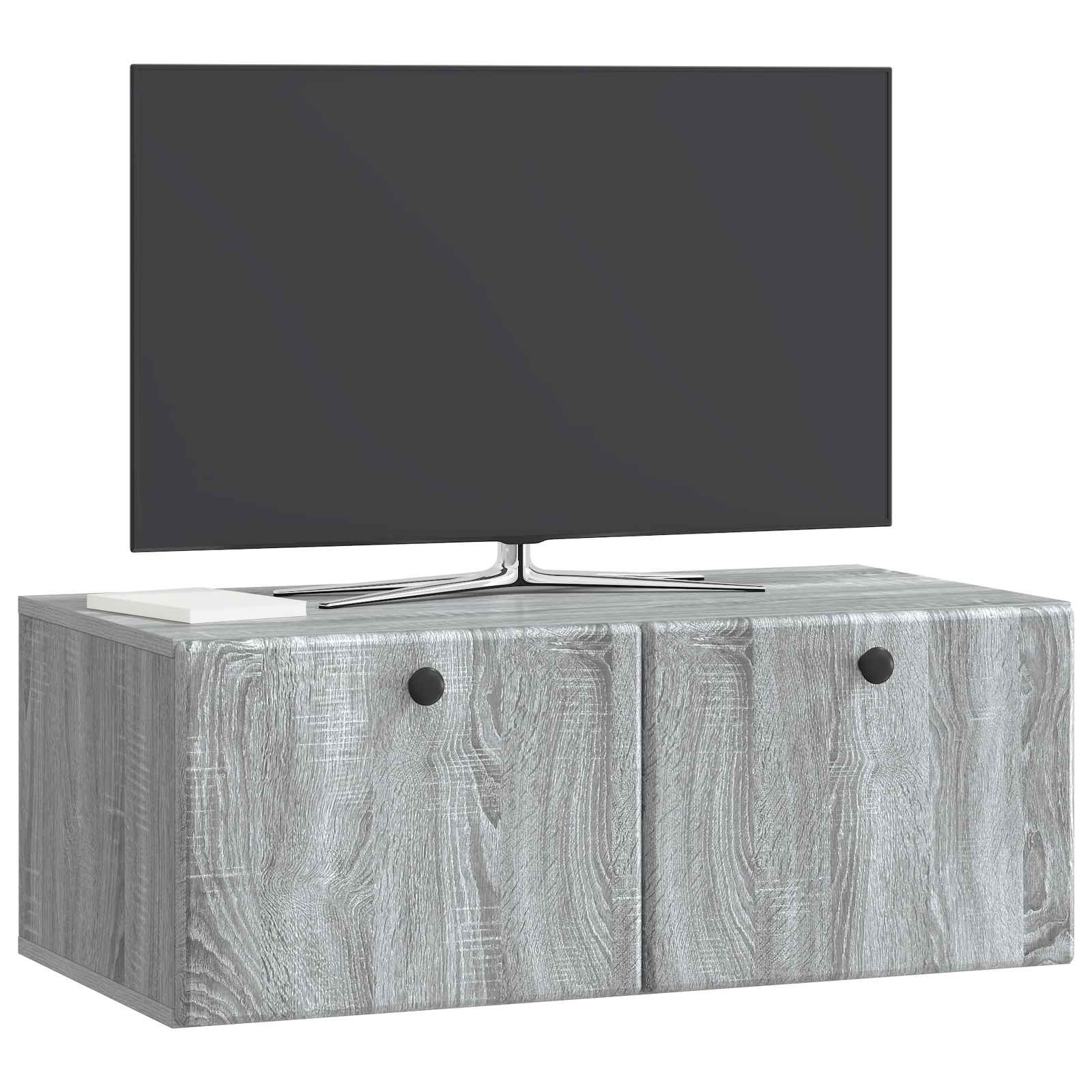 Gabinete de TV de parede 78,5 x 41 x 30 cm sonoma cinzento